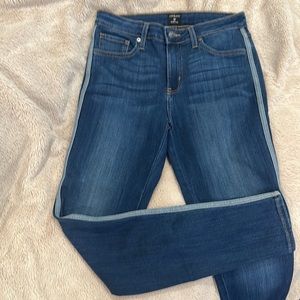 Just Black Side Stripe skinny Jean. Size 29.  NWT